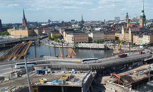 Transport project Slussen, Stockholm.