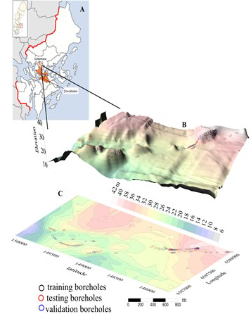 Scanned rock surface